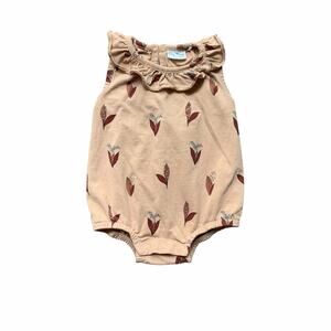 City Mouse Ruffle Collar Romper Bodysuit